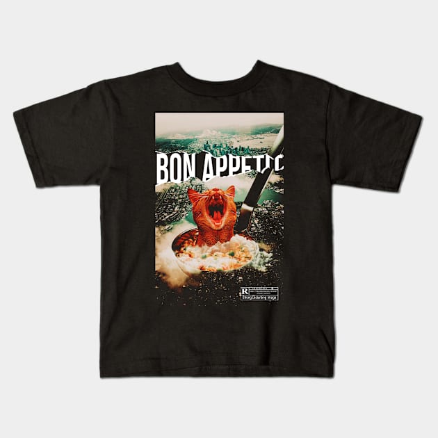 Bon Appetit Kids T-Shirt by argobel13